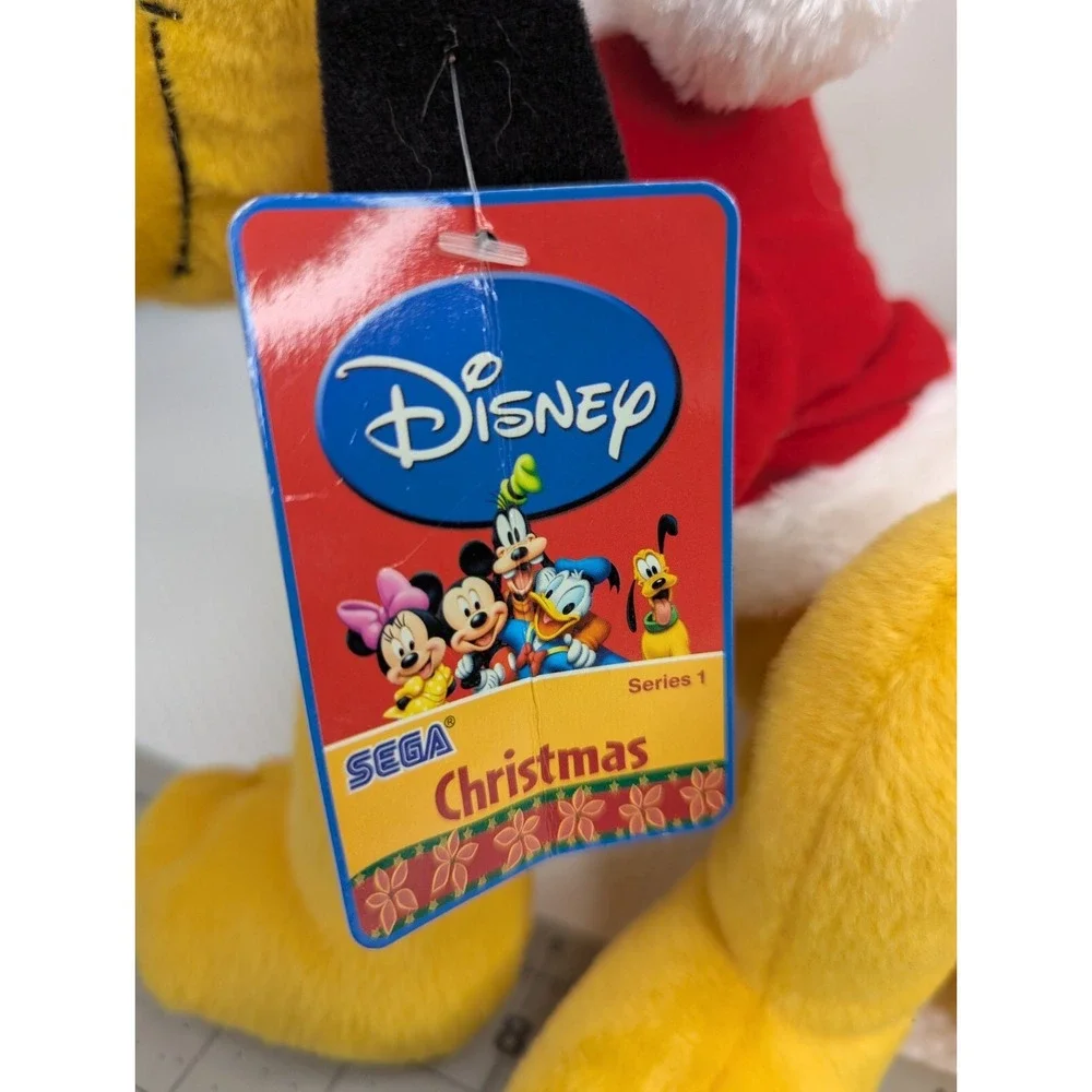 Disney Sega Christmas Plush Donald Duck Pluto Lot Series 1 Stuffed‎ Animal Toy